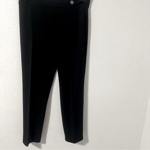 NYCC Women’ Petite 8P Black Pullup Dress Pants Business Casual EUC Straight Leg